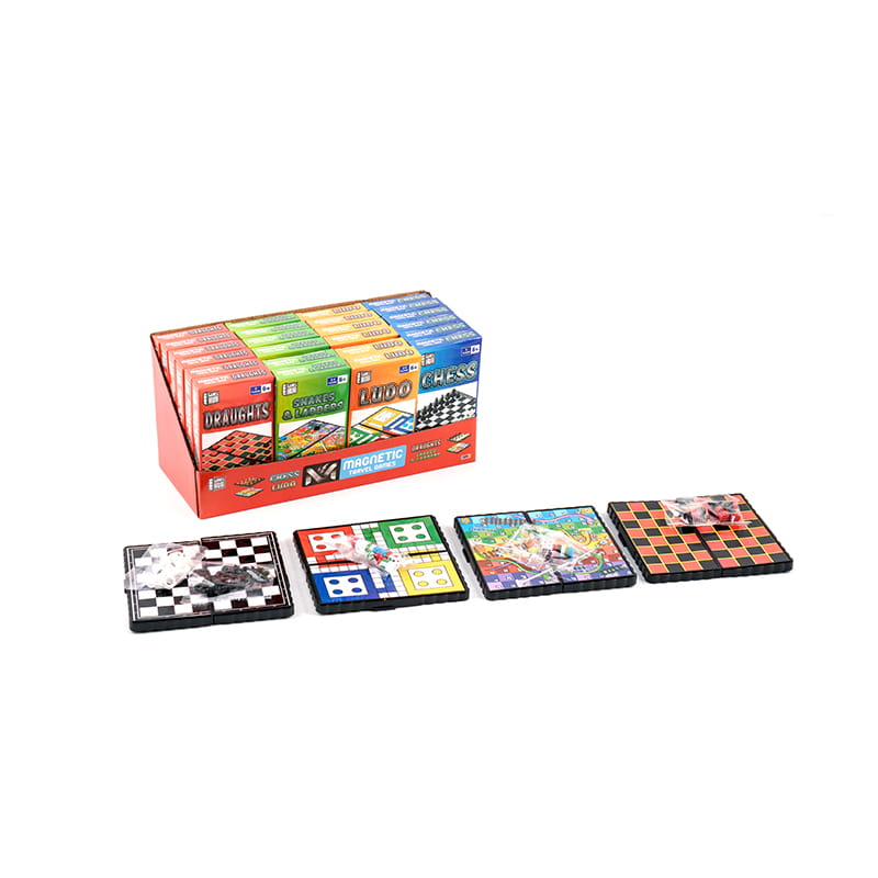 Flugschach, Schlangen und Leitern, Schach, Checkers Spielzeugset